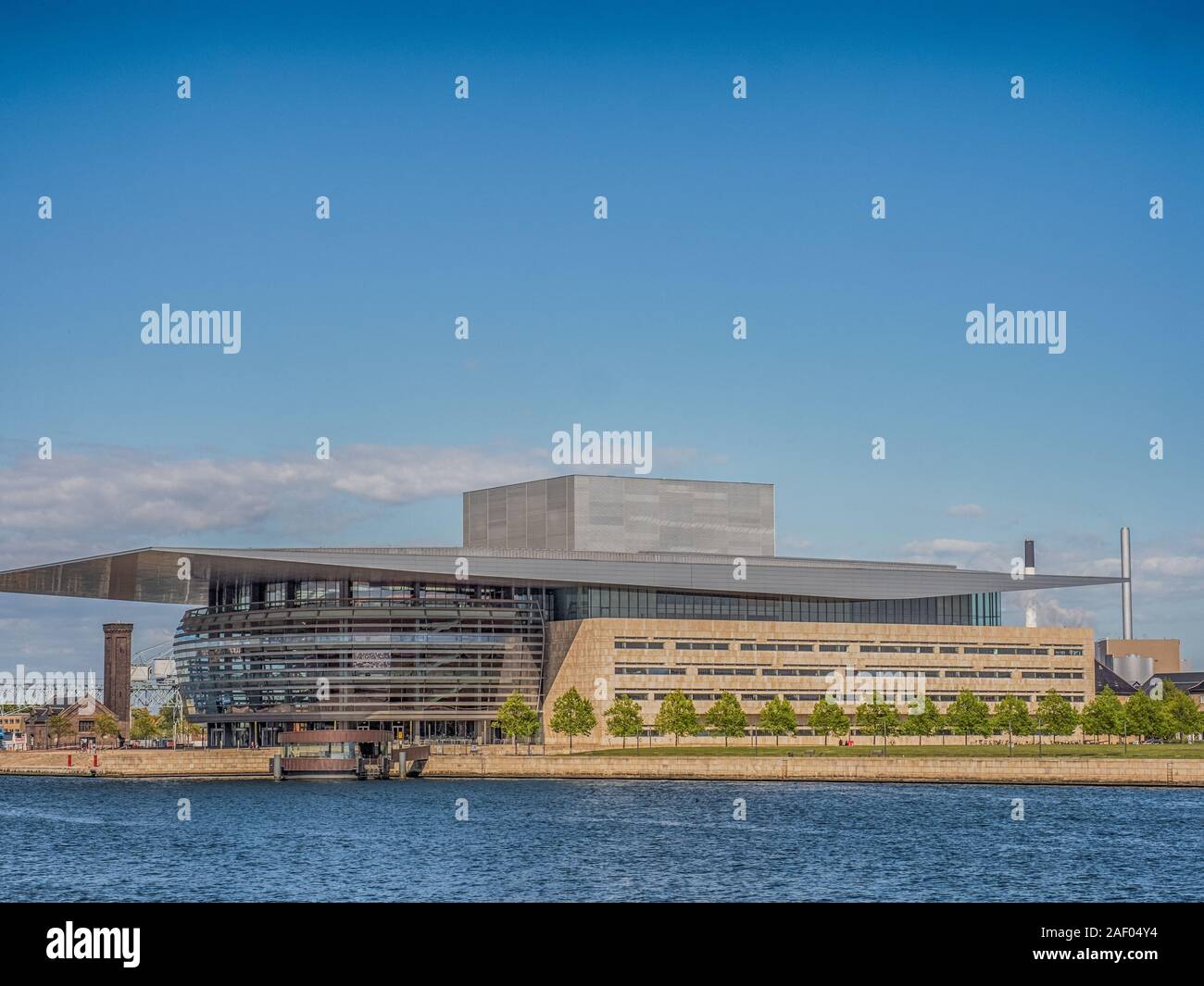 Copenhagen, Denmark - April 26, 2019: The Copenhagen Opera House  is the national opera house of Denmark, and among the most modern opera houses in th Stock Photo