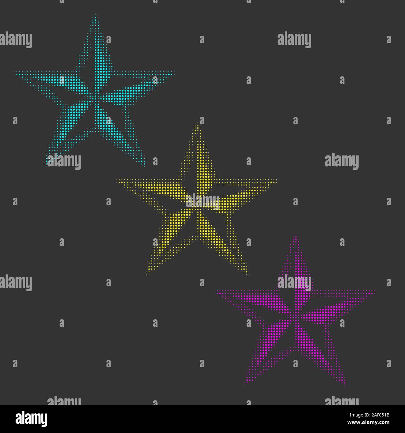 Halftone Stars Vector illustration Eps 10 Stock Vector