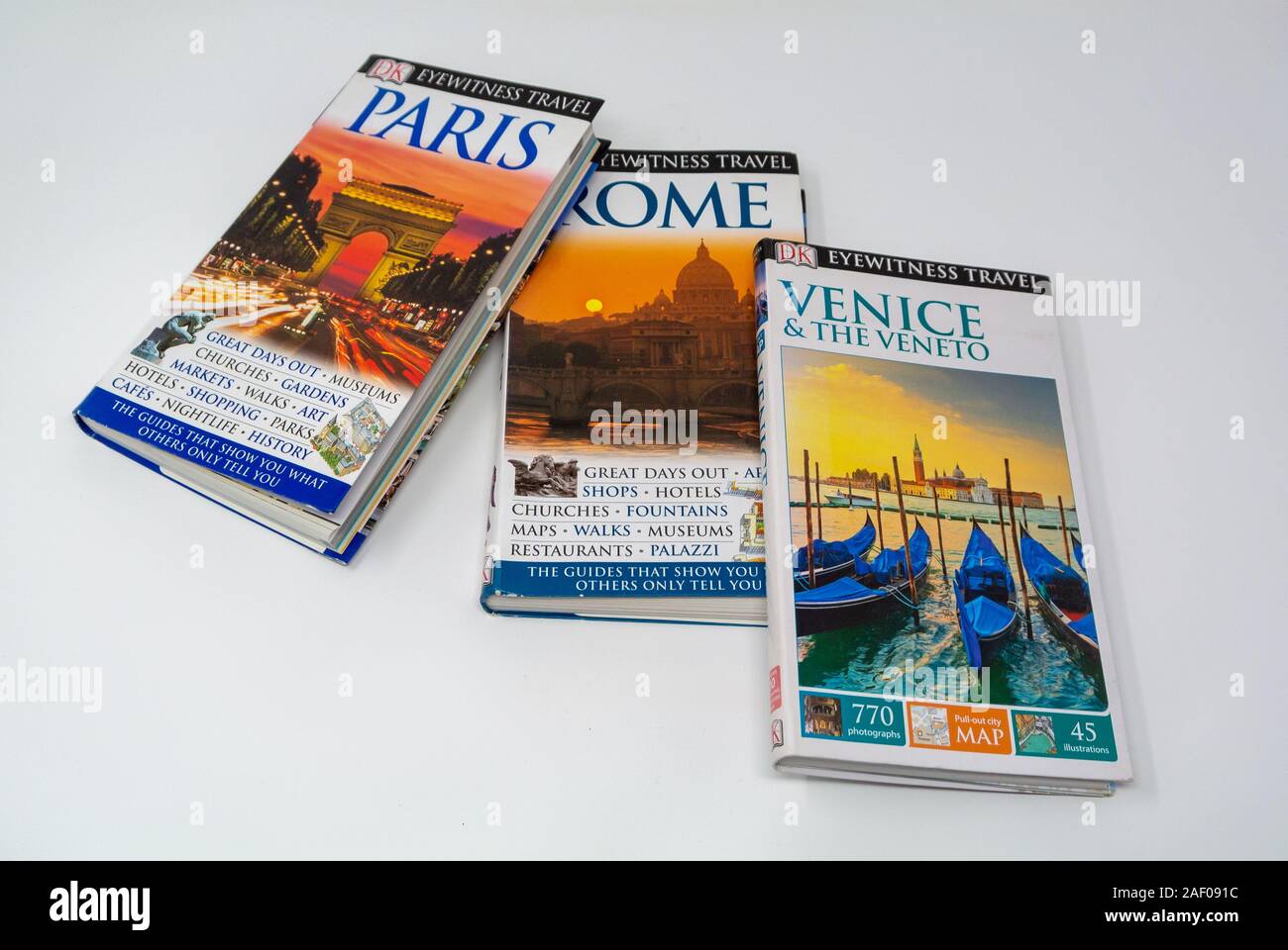 Cut out eyewitness travel guides Stock Photo