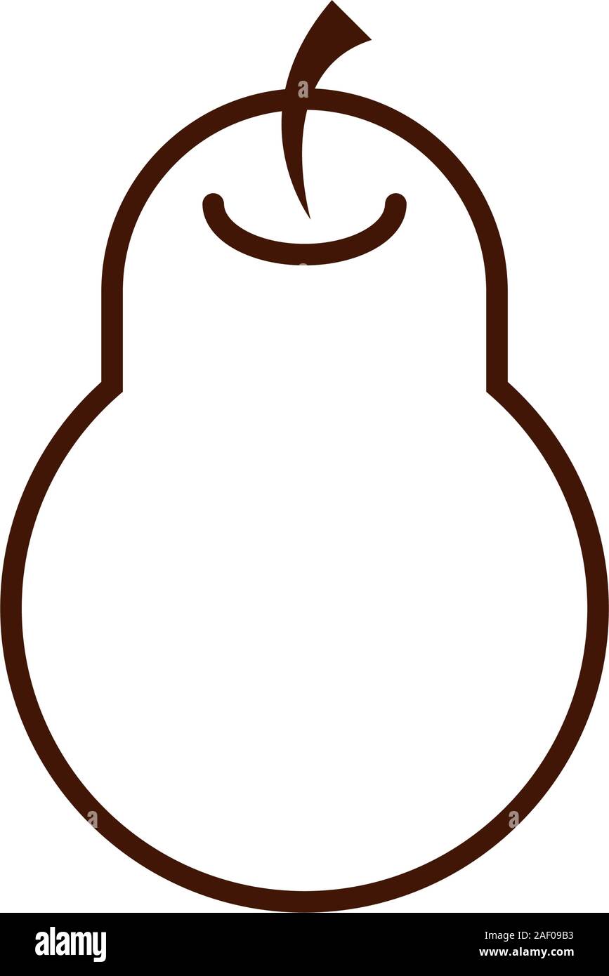 fresh pear fruit nature icon Stock Vector Image & Art - Alamy