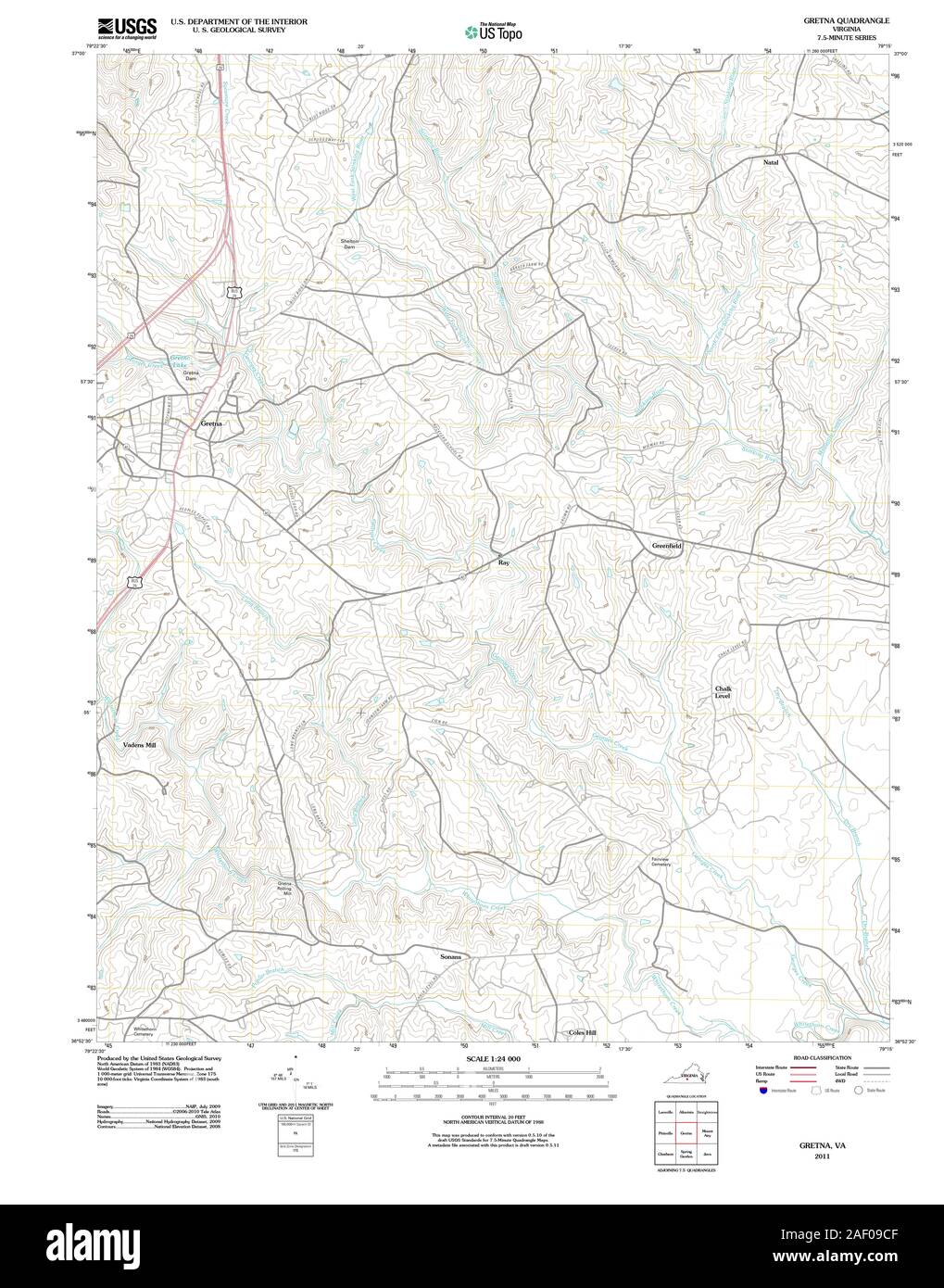 Map of gretna Cut Out Stock Images - Va Gretna 20110614 Tm 2AF09CF 