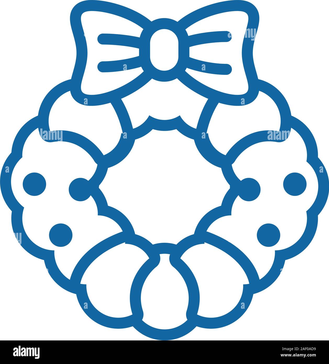 merry christmas wreath crown icon Stock Vector Image & Art Alamy