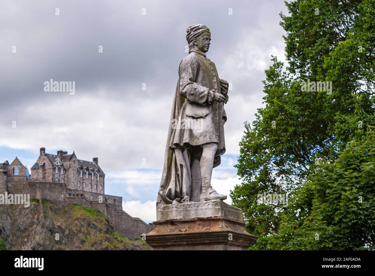 Allan Ramsay Monument, Edinburgh, Princes Street Gardens, Edinburg ...