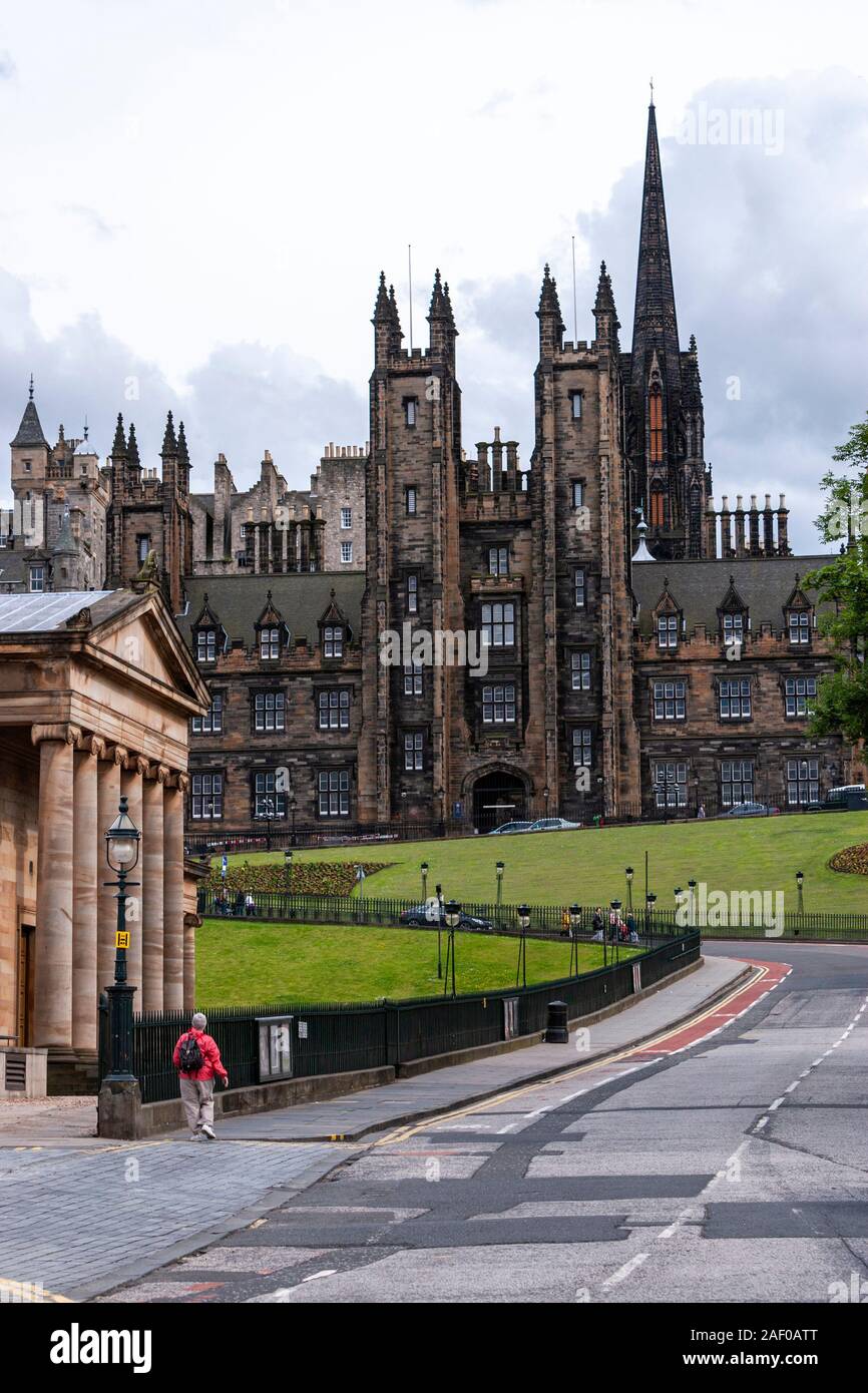 Scottish National Gallery and Assembly Hall, Edinburgh, Scotland, UK Stock Photo