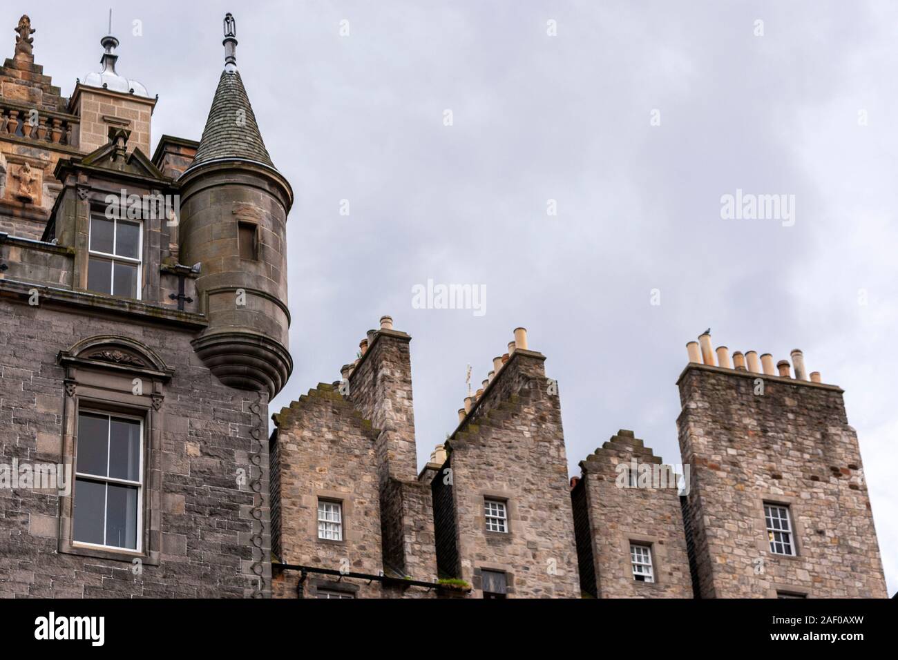 Chimneys and roof building in the mound hires stock photography and