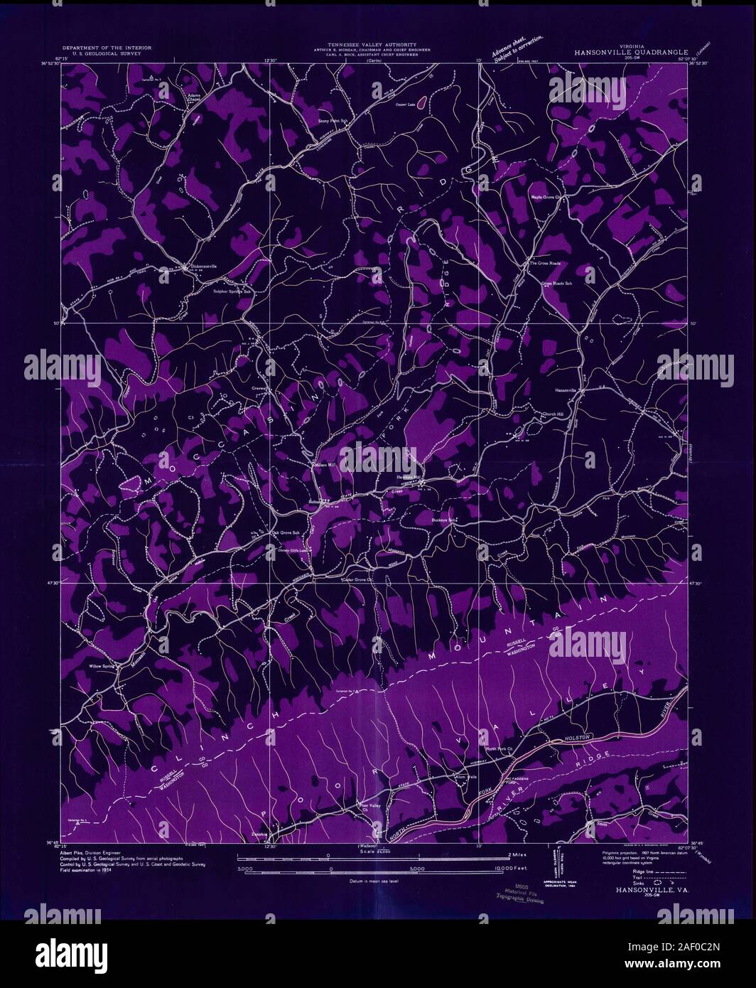 Map of hansonville hires stock photography and images Alamy