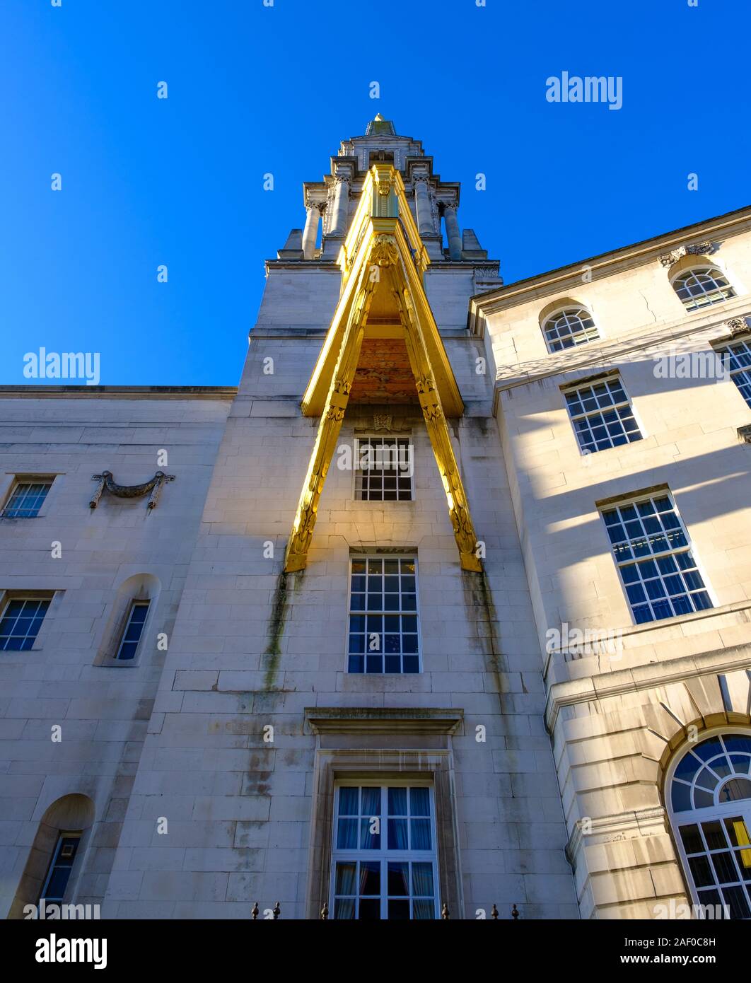 View of the Civic Hall in Leeds, West Yorkshire, Leeds Stock Photo