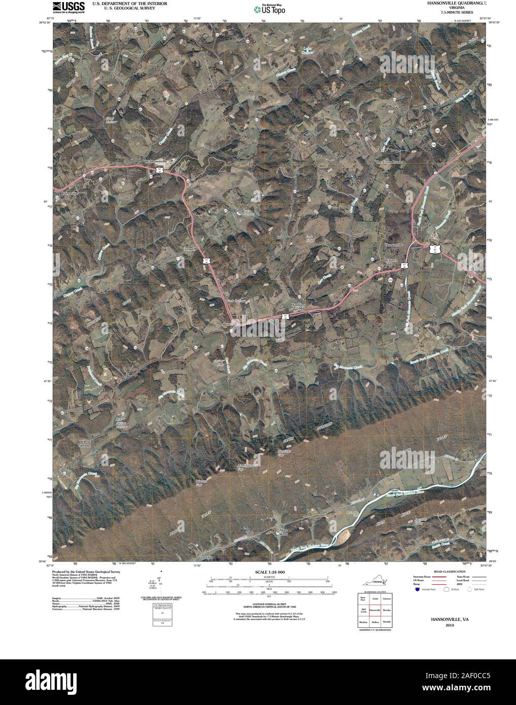 Map of hansonville hires stock photography and images Alamy
