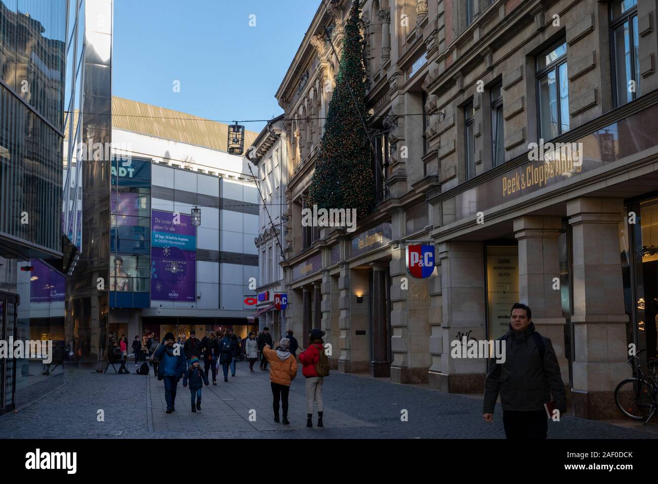 City of Braunschweig is getting ready for holiday season Stock Photo