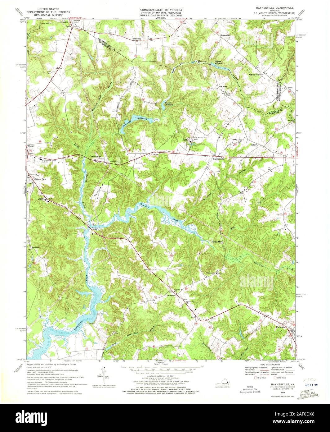 VA Haynesville 185323 1968 24000 Stock Photo Alamy