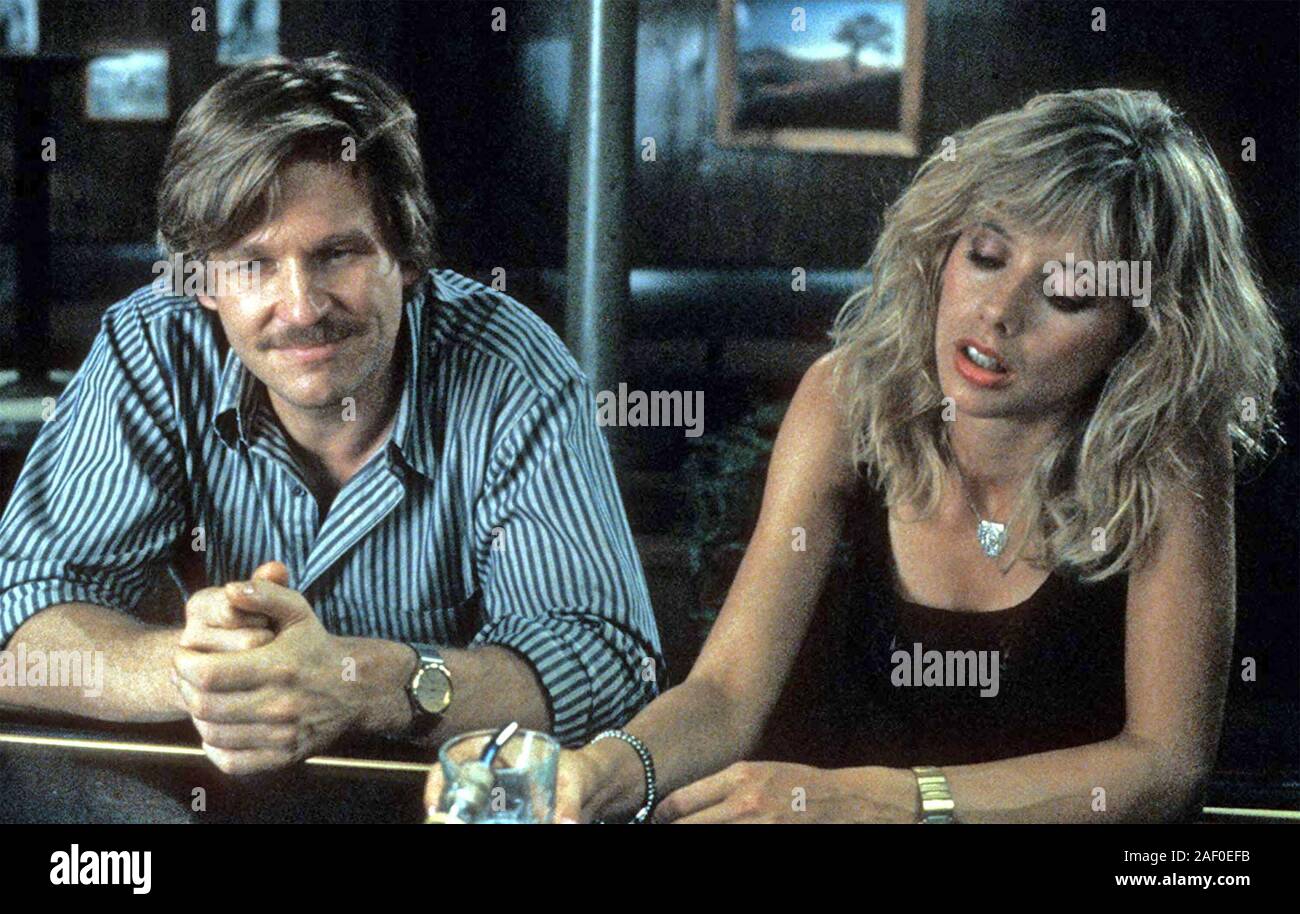 8 MILLION WAYS TO DIE 1986 TriStar Pictures film with Jeff Bridges and Rosanna Arquette Stock Photo