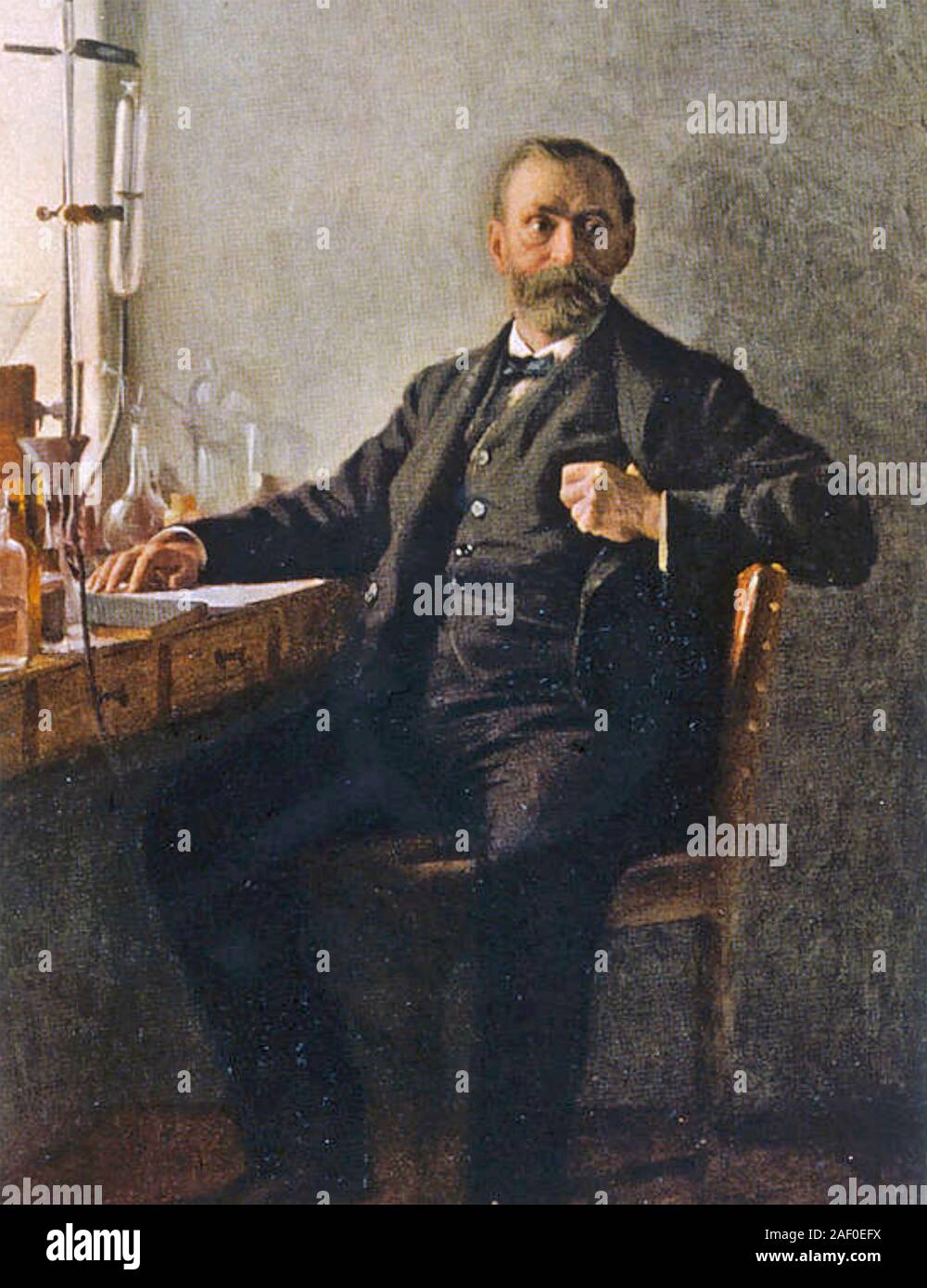 ALFRED NOBEL (1833-1896) Swedish chemist, engineer and inventor Stock Photo