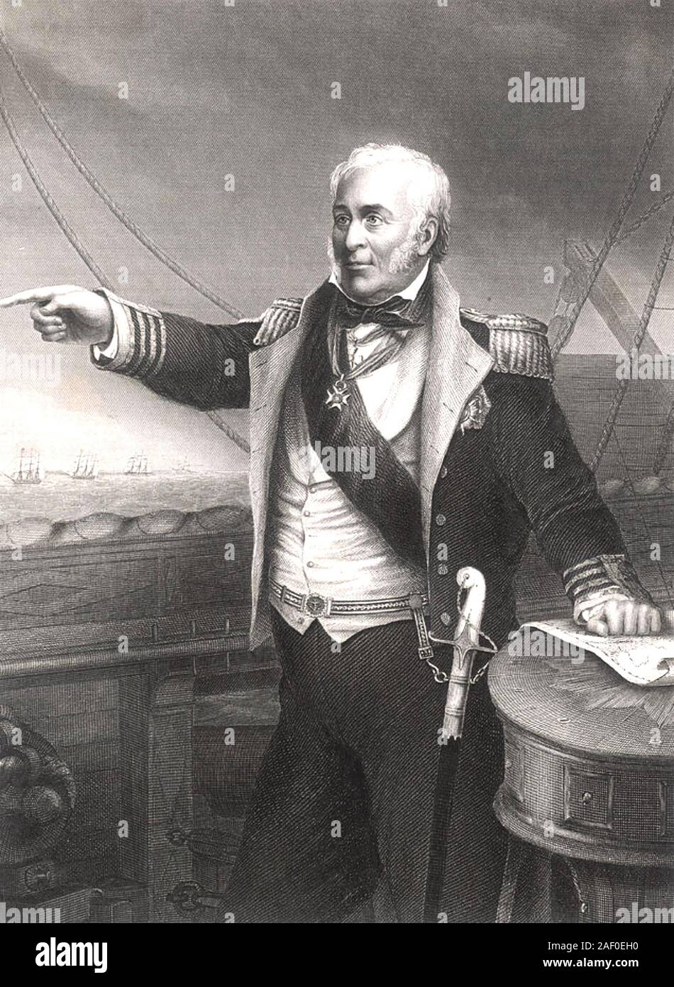 CHARLES NAPIER (1786-1860) British Navy Admiral Stock Photo