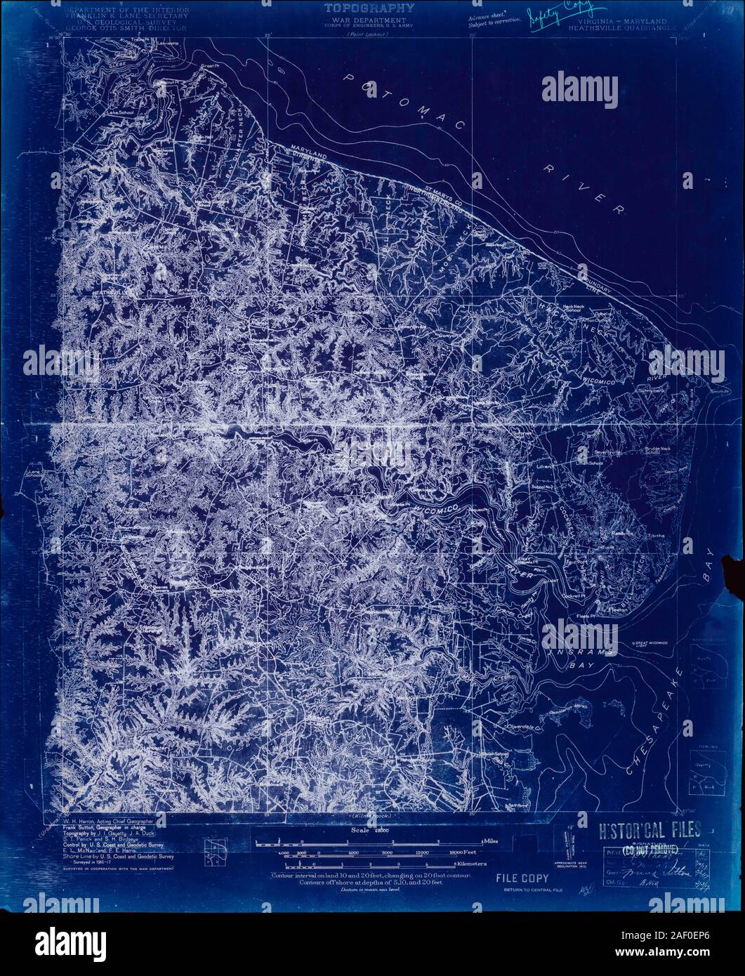 VA Heathsville 187696 1917 48000 Inverted Stock Photo Alamy