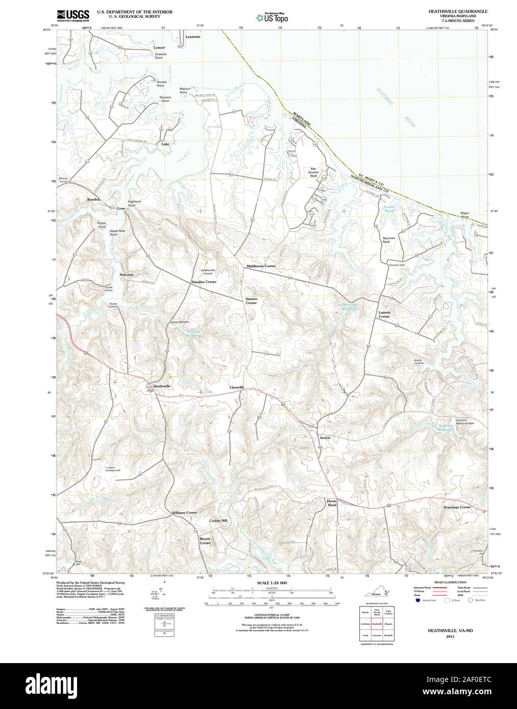 Map of heathsville hires stock photography and images Alamy