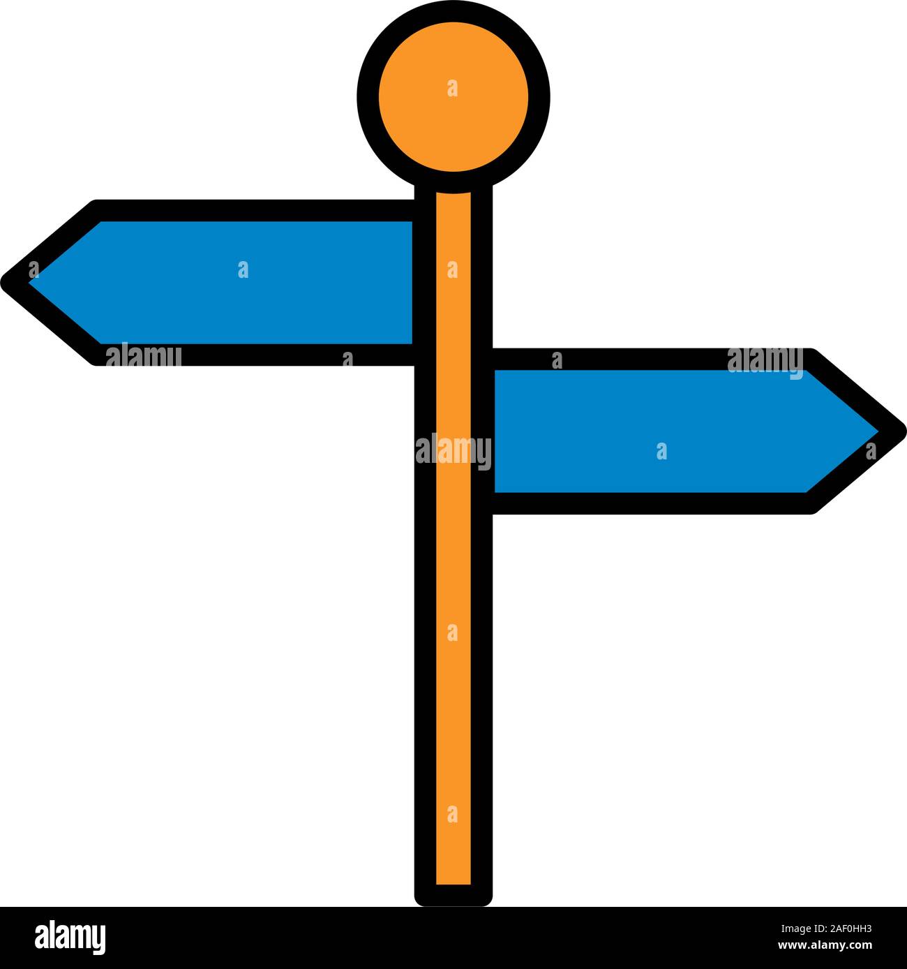 arrow signal guide isolated icon Stock Vector Image & Art - Alamy