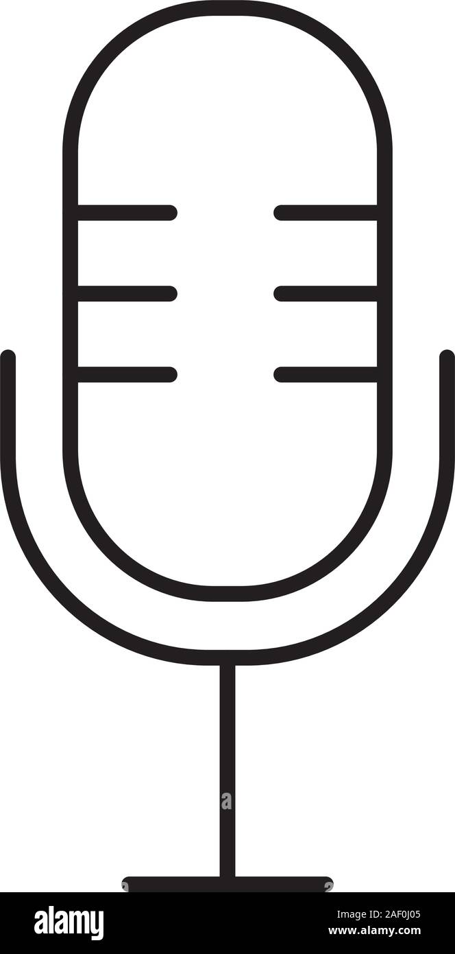 microphone sound device isolated icon Stock Vector Image & Art - Alamy