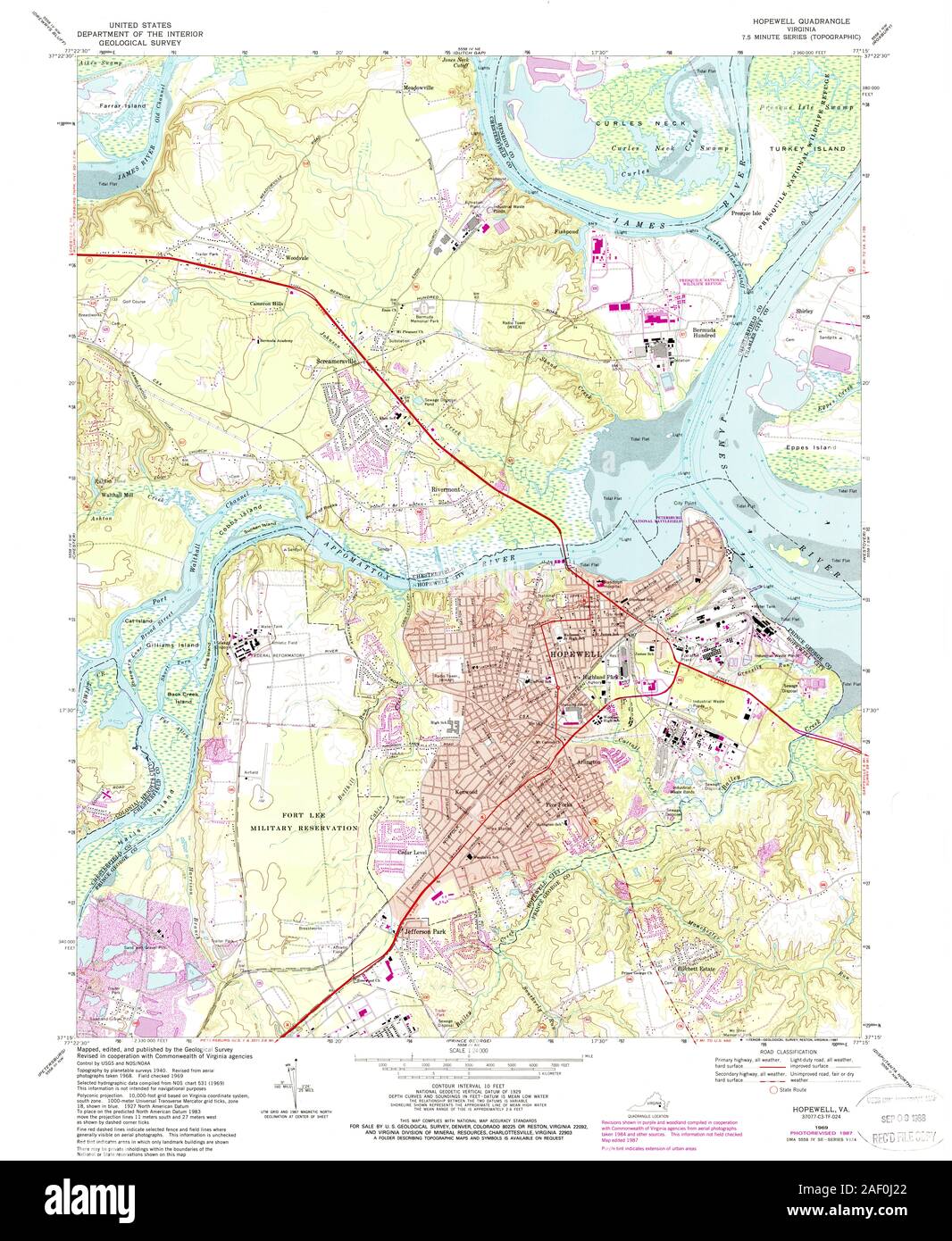 VA Hopewell 185415 1969 24000 Stock Photo Alamy