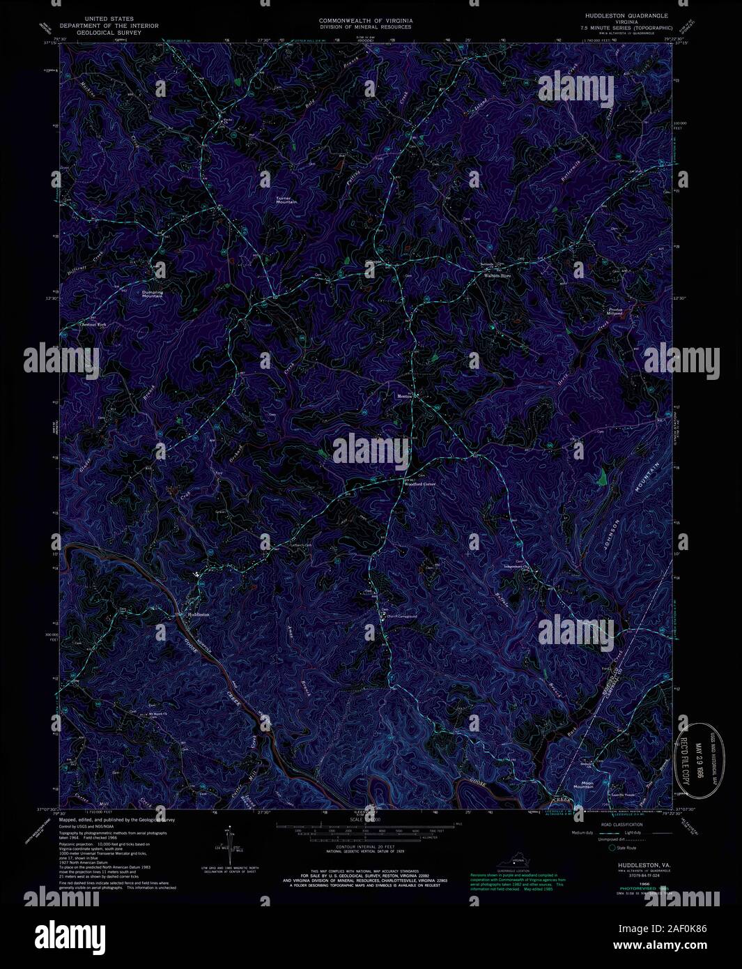 VA Huddleston 185436 1966 24000 Inverted Stock Photo Alamy