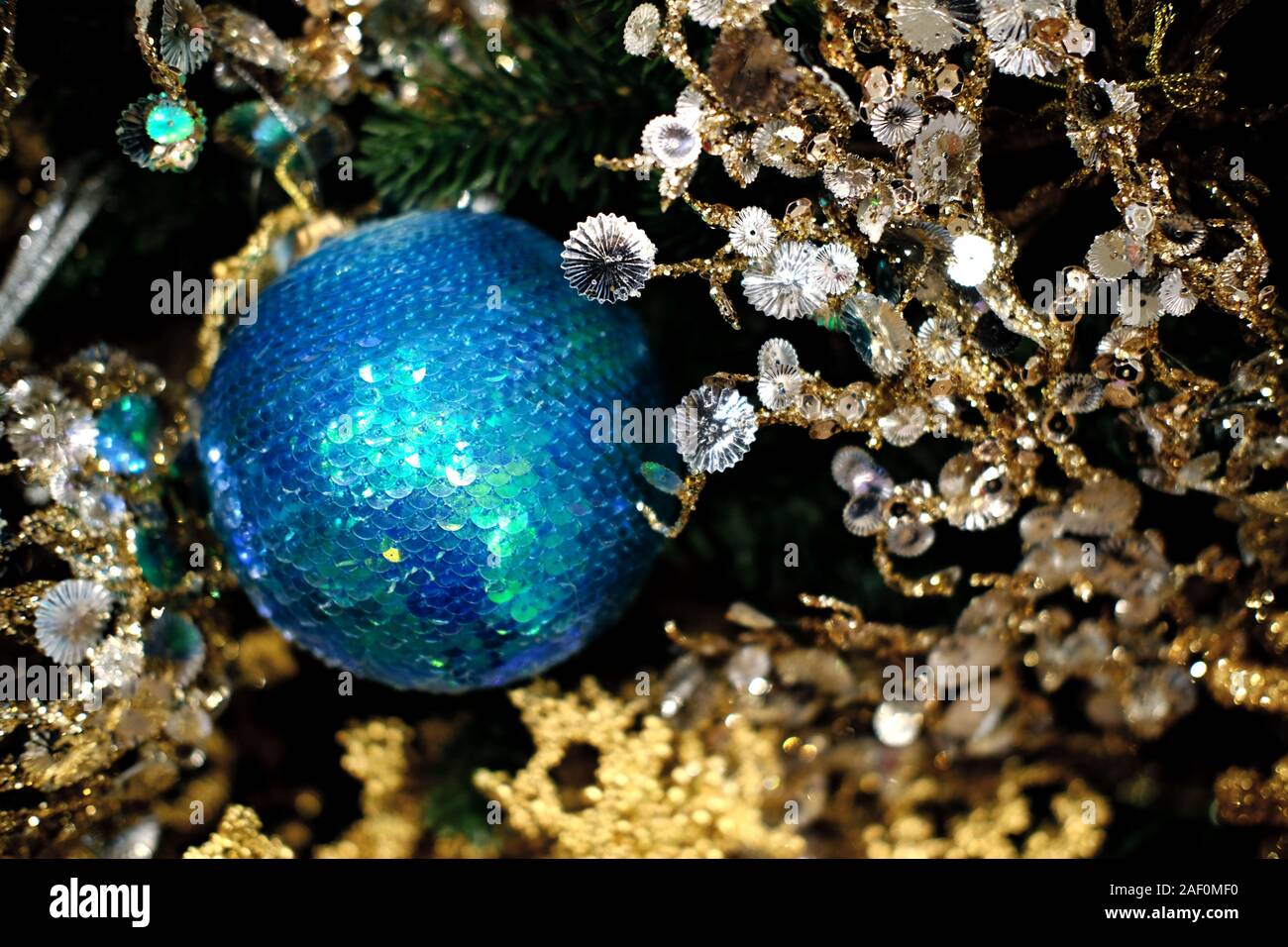 Sequin Holiday Decorations Stock Photos Sequin Holiday
