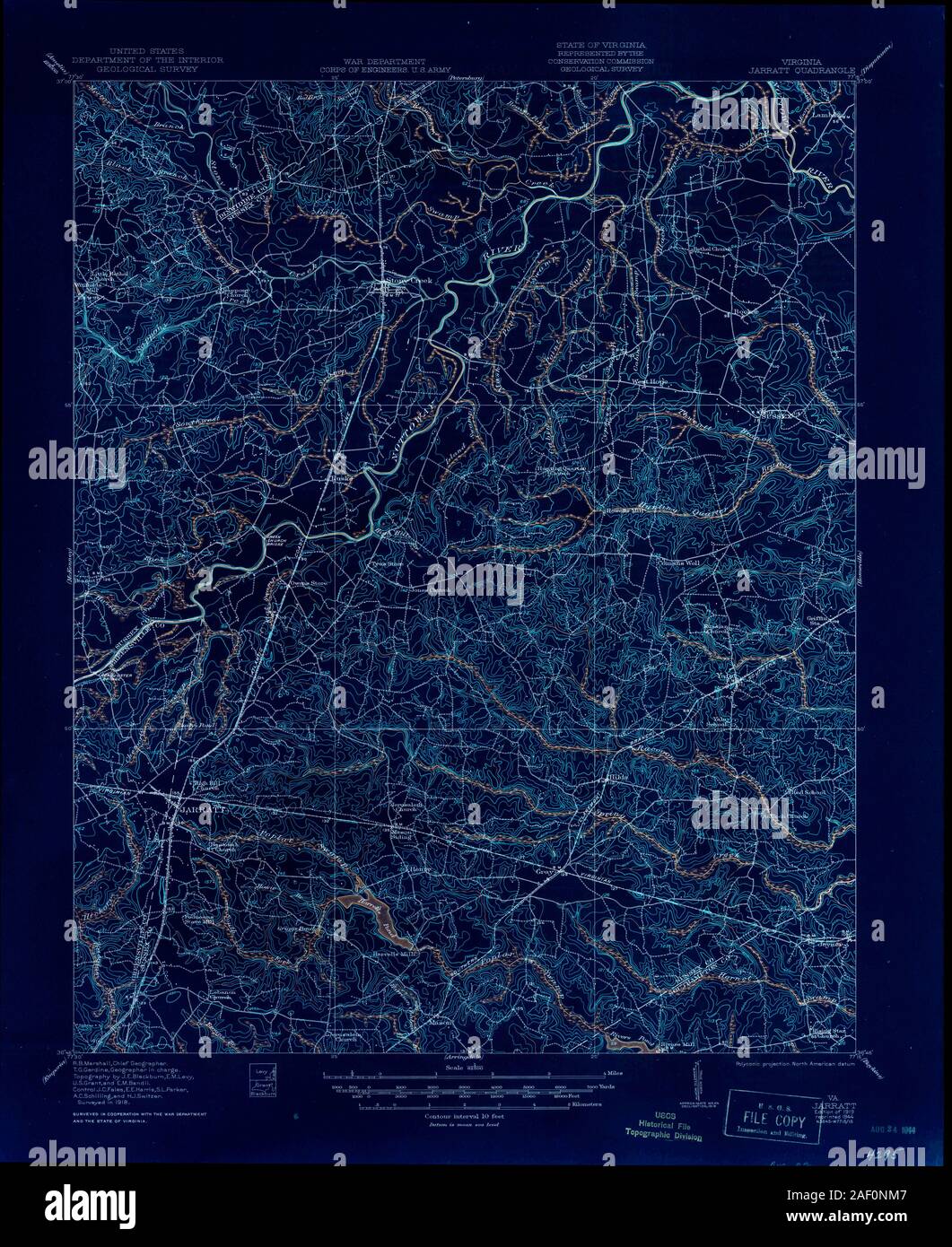 VA Jarratt 188221 1919 62500 Inverted Stock Photo Alamy