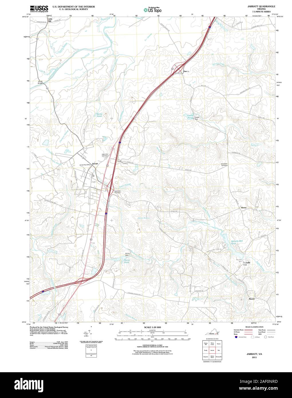 Map of jarratt Cut Out Stock Images & Pictures Alamy