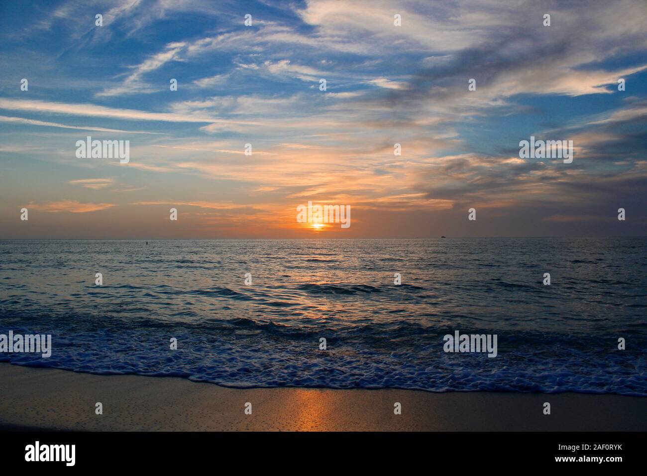 Florida gulf coast sunset Stock Photo