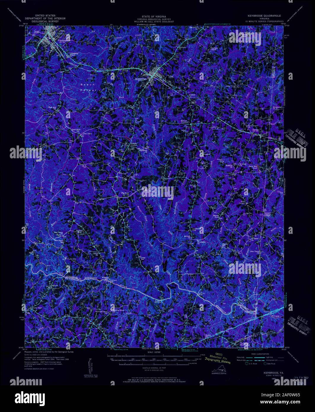 Map of kenbridge hires stock photography and images Alamy