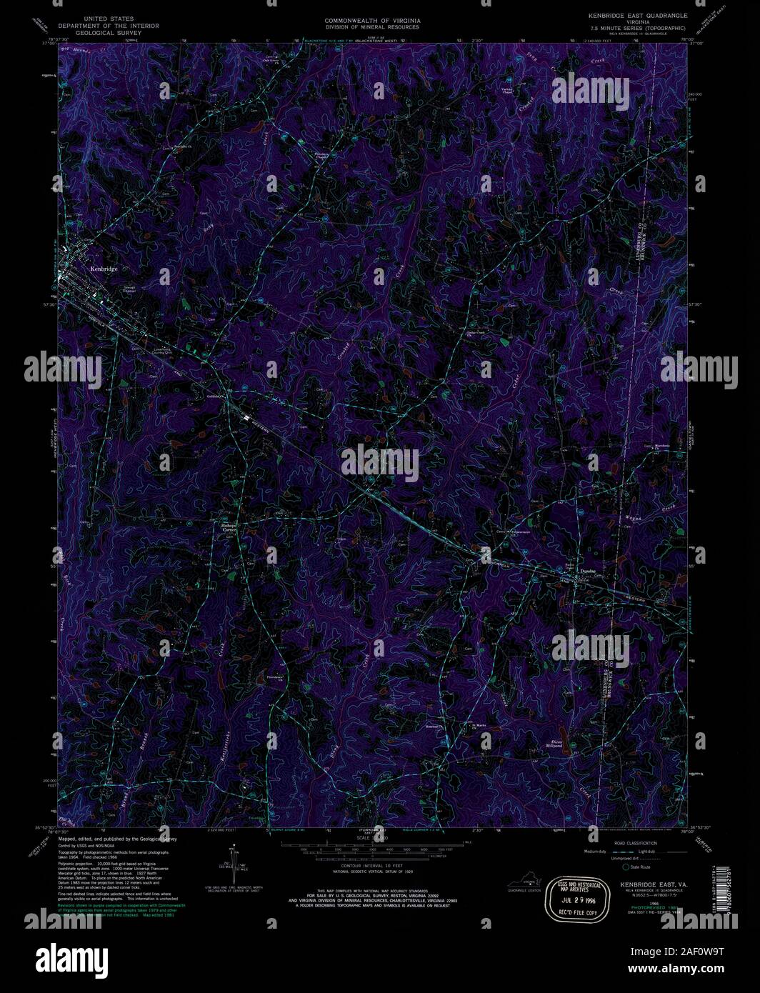 Map of kenbridge hires stock photography and images Alamy