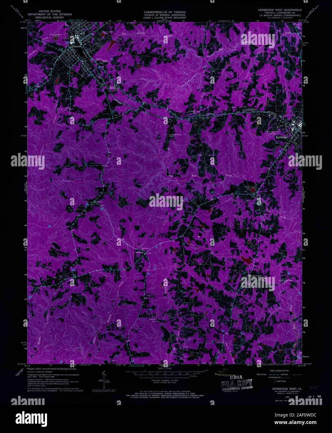 Map of kenbridge hires stock photography and images Alamy