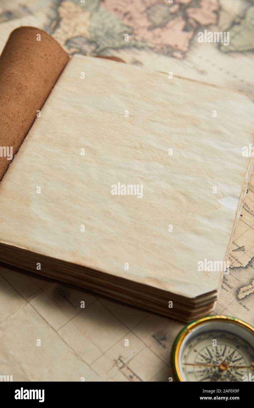 Compass And Map Notebook High Resolution Stock Photography and Images ...
