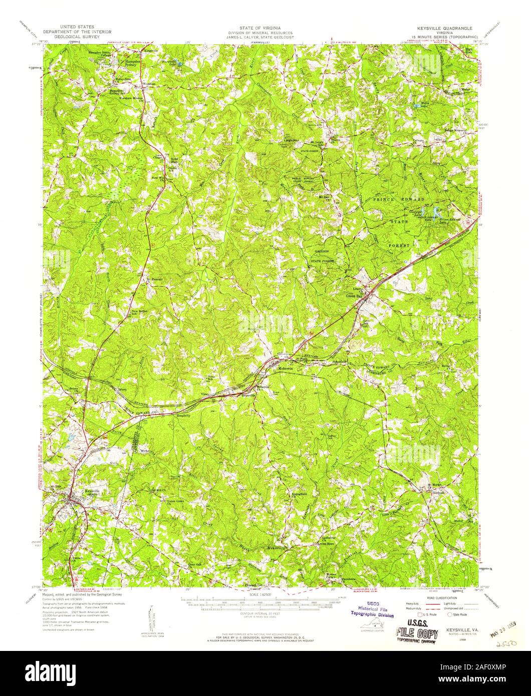 Map of keysville hires stock photography and images Alamy