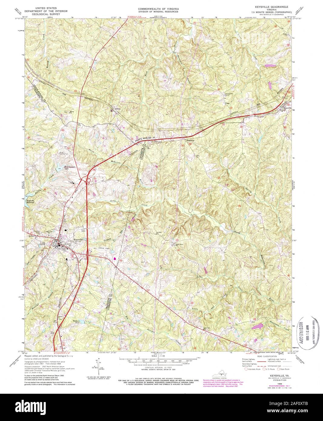 Map of keysville hires stock photography and images Alamy