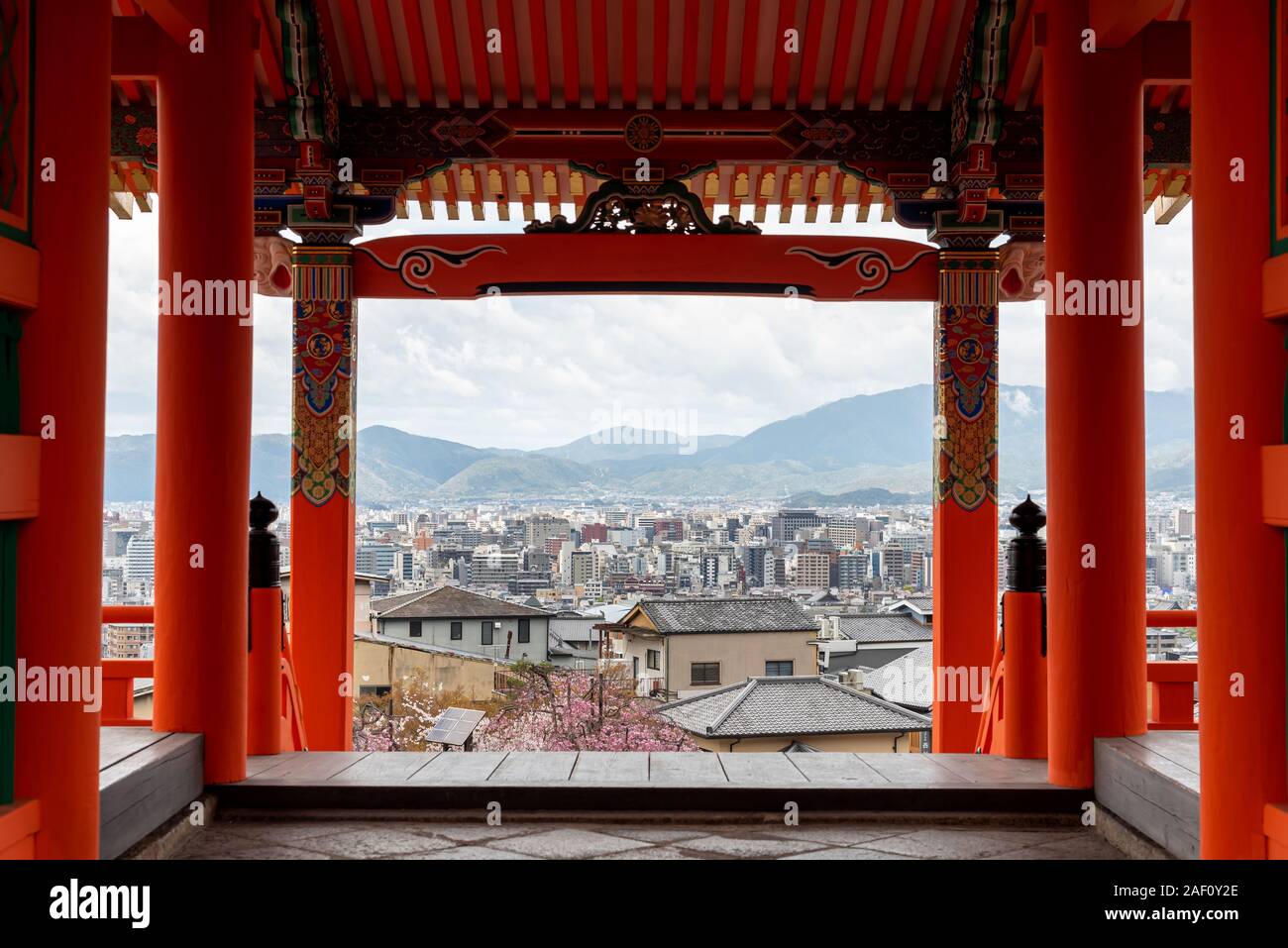 Views of Kyoto from Kiyomizudera Temple. Japan Stock Photo
