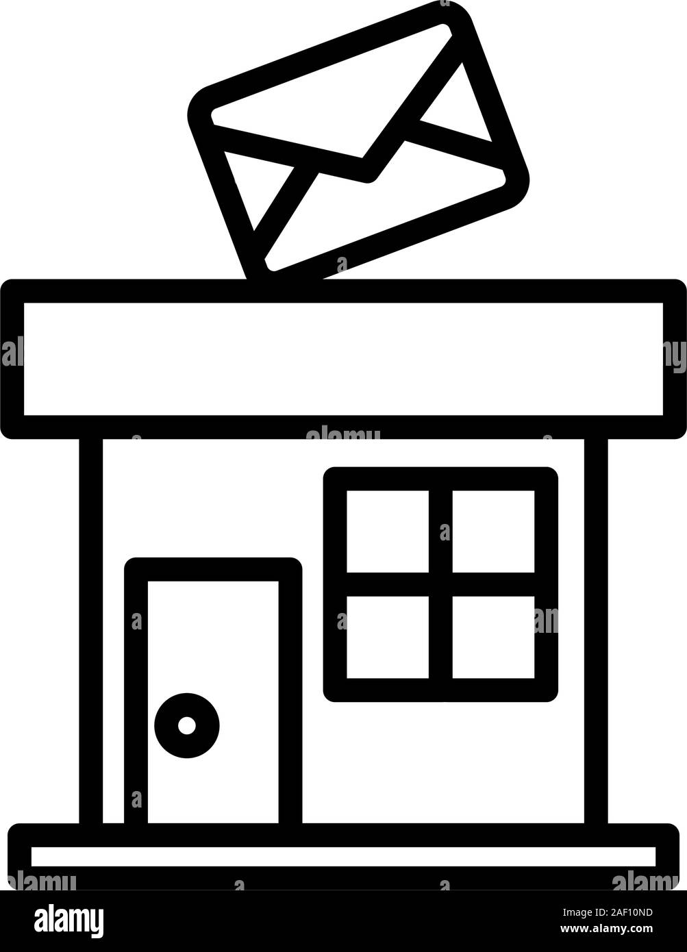 building office postal service icon Stock Vector Image & Art - Alamy