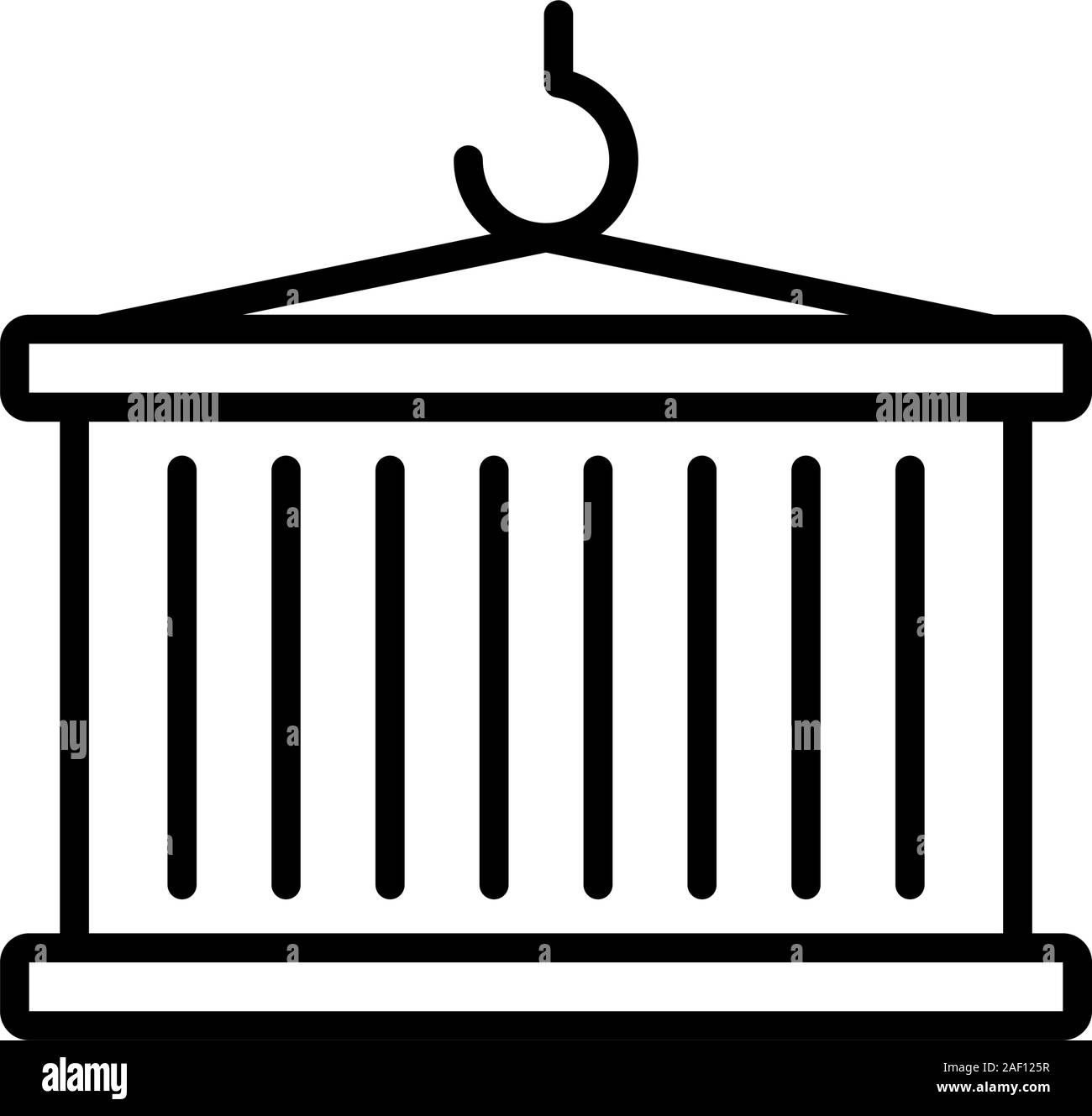 Mobile loading crane container Stock Vector Images - Alamy