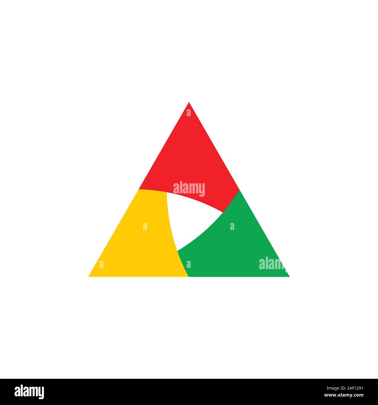 triangle colorful geometric logo vector Stock Vector