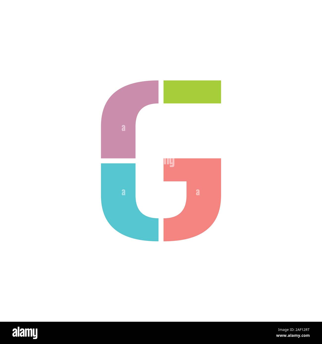 letter g colorful geometric logo vector Stock Vector Image & Art - Alamy