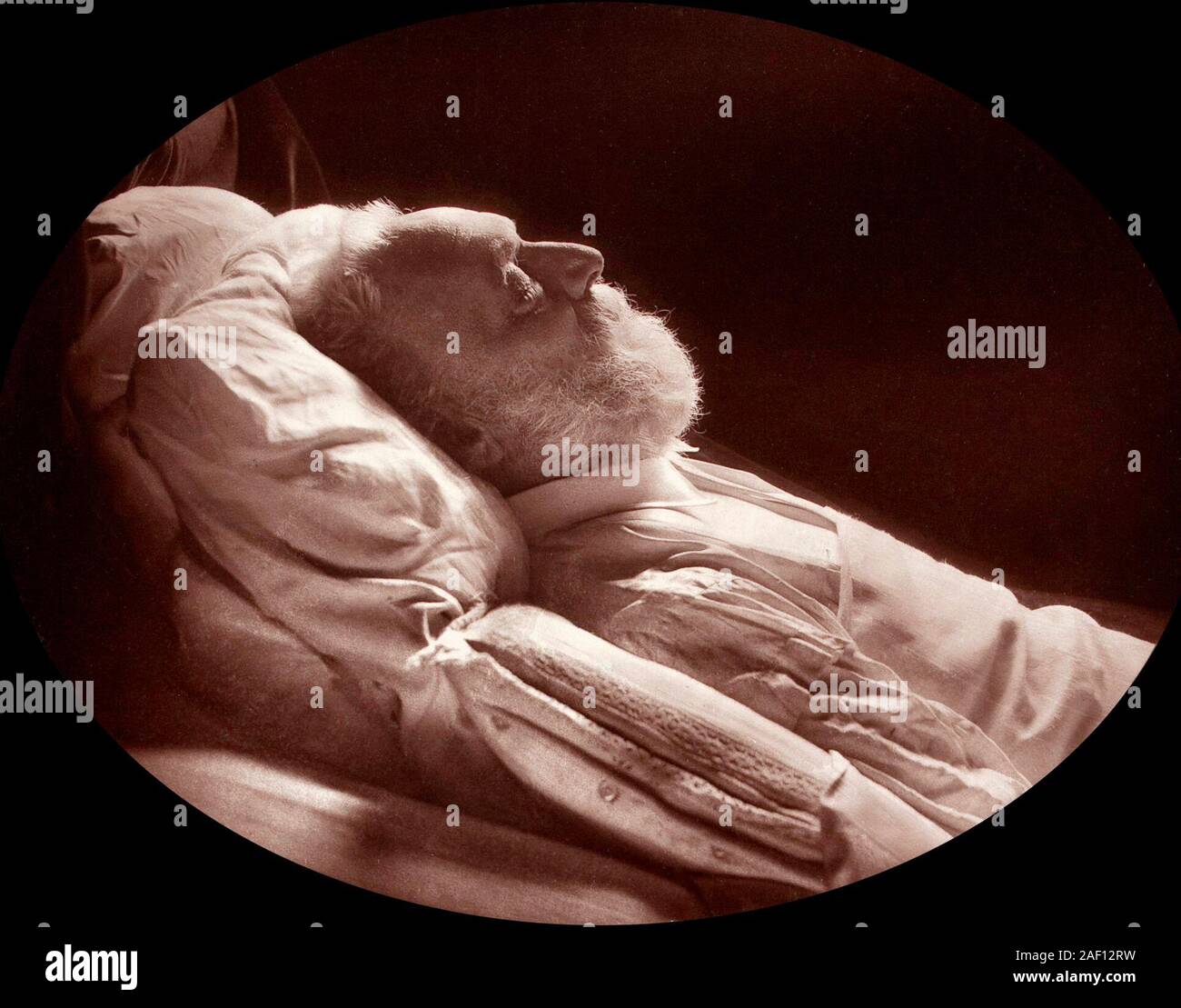 Victor Hugo on his deathbed, 1885 Stock Photo
