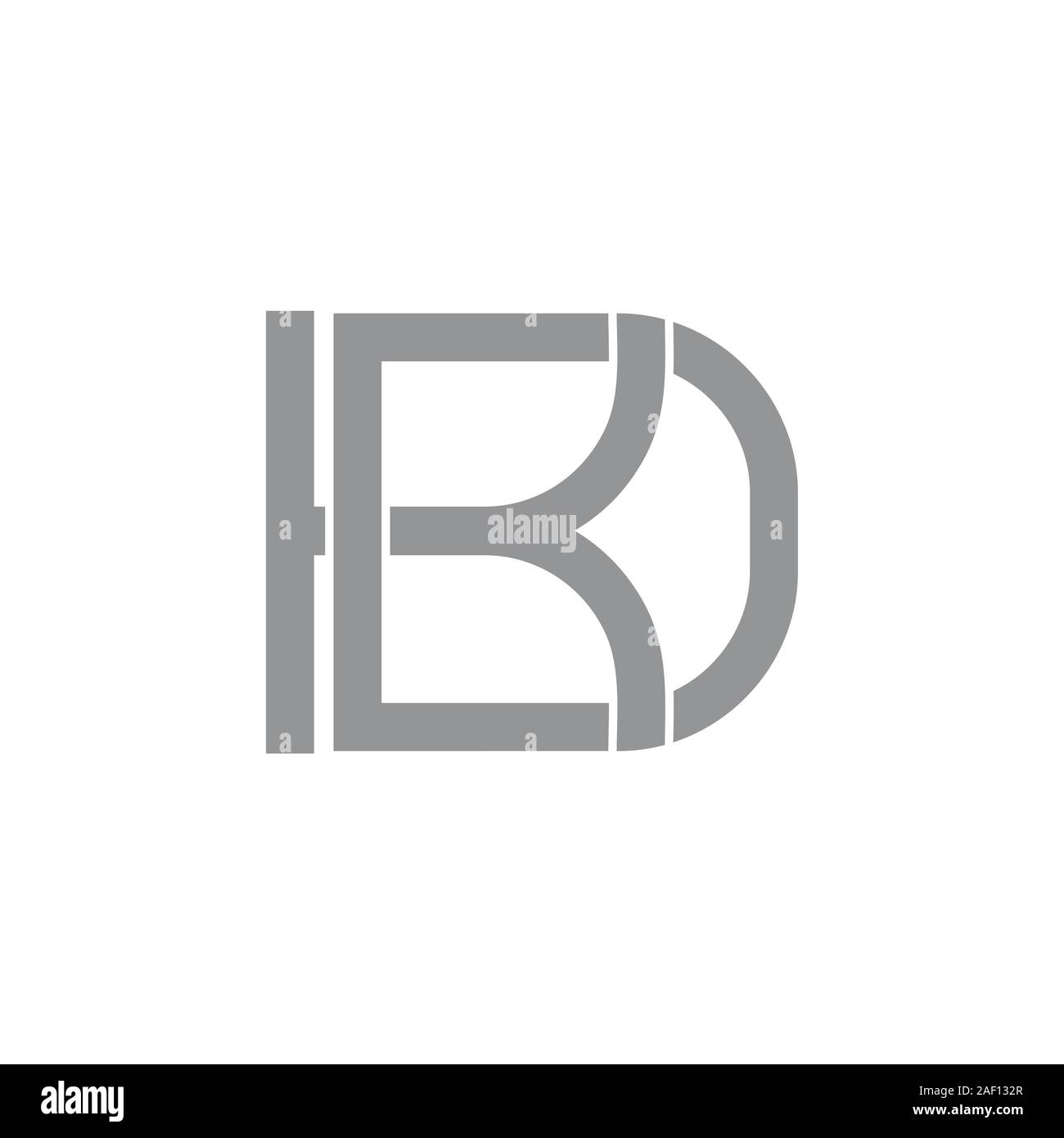 abstract letter kd linked logo vector Stock Vector Image & Art - Alamy
