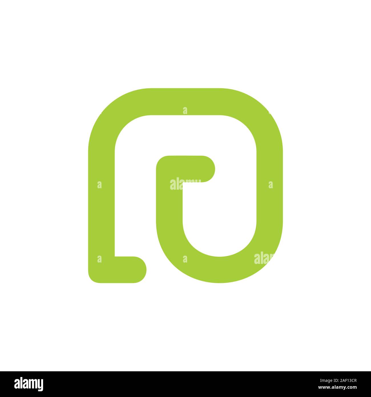 letter nu simple line logo vector Stock Vector Image & Art - Alamy