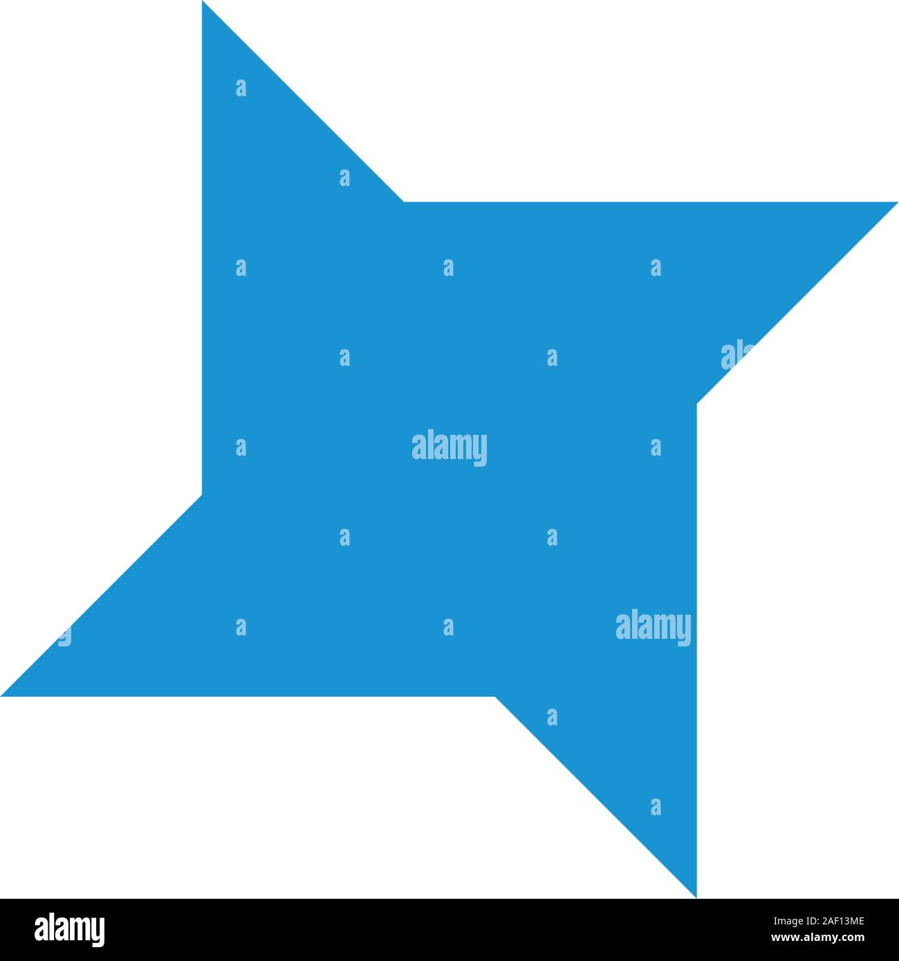 simple geometric star shape simple logo vector Stock Vector