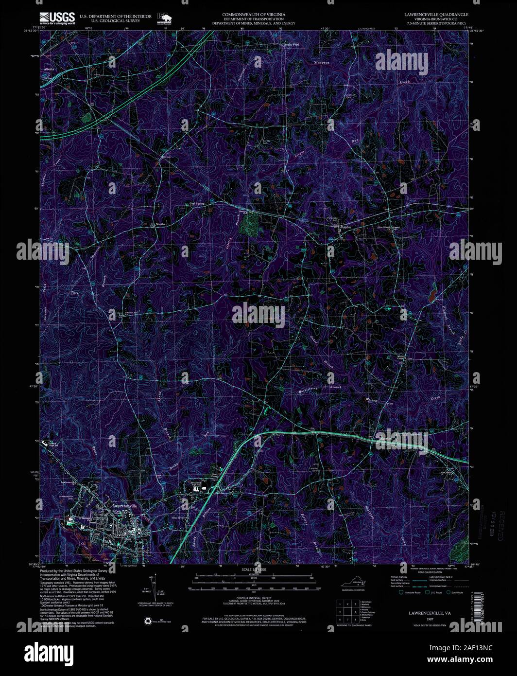 Map of lawrenceville hires stock photography and images Alamy