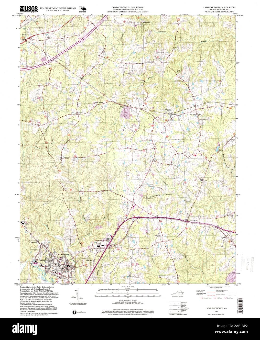 Map of lawrenceville hires stock photography and images Alamy