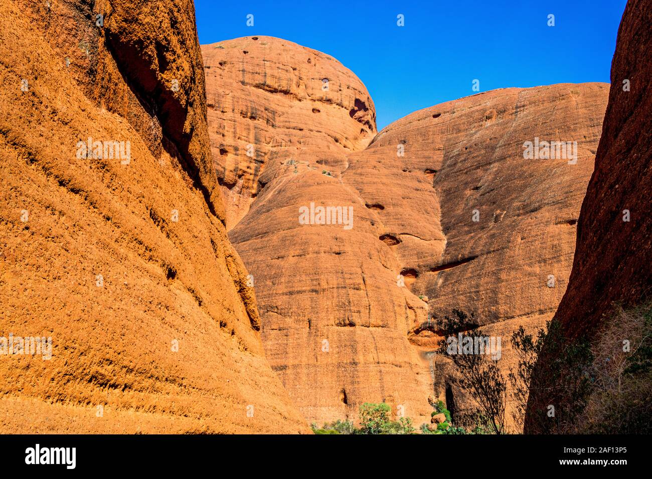 The iconic dome like structures along the Valley of the Winds walk in the Olgas. Kata Tjuta, Northern Territory, Australia Stock Photo