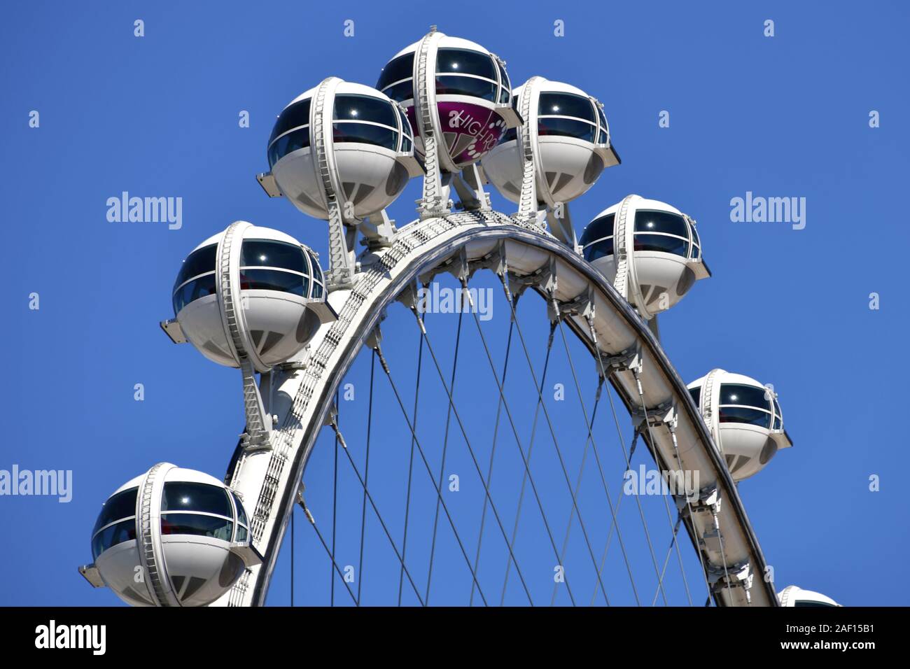 Las Vegas NV USA. 09-30-18. The High Roller is the tallest observation wheel in the world. Stock Photo