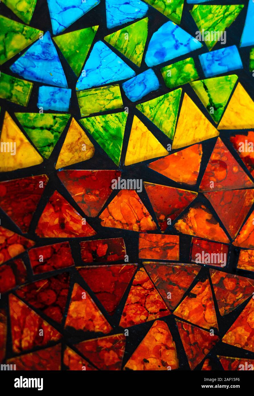 Colourful geometrical abstract background Stock Photo