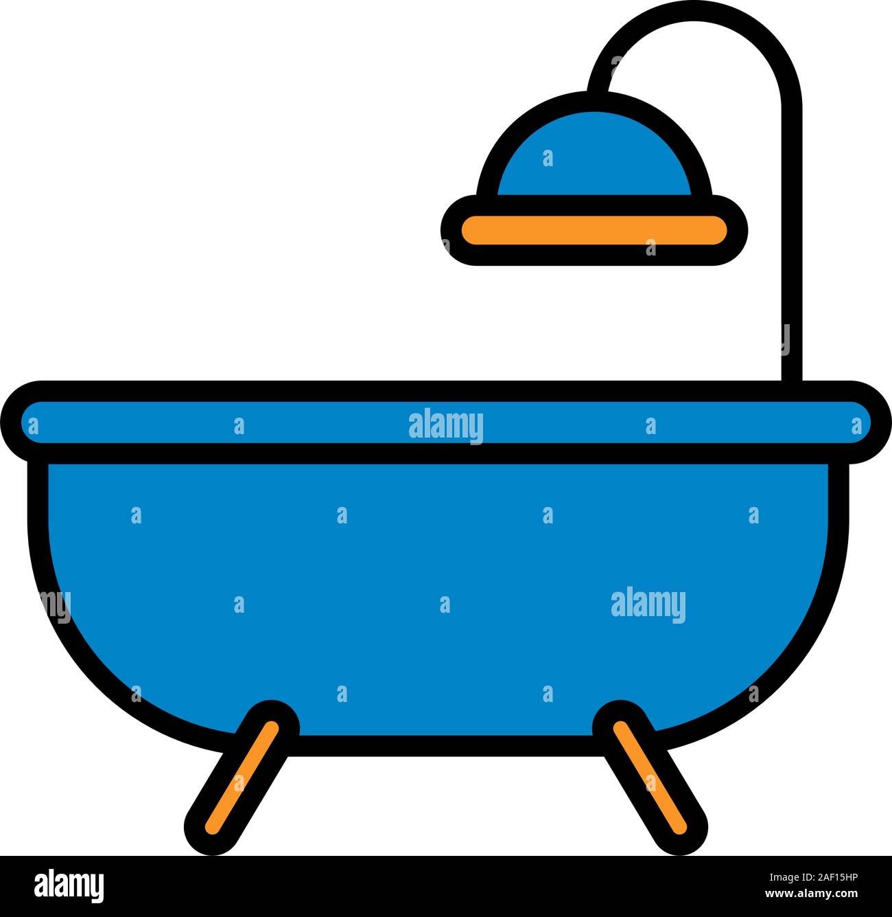 bathtub shower house bathroom icon Stock Vector Image & Art - Alamy