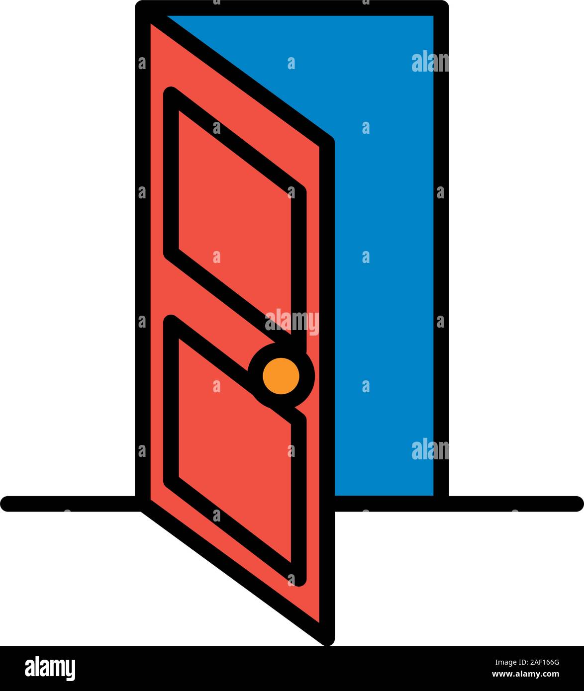 house door open isolated icon Stock Vector Image & Art Alamy