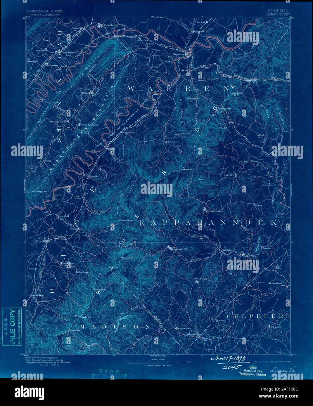 Map of luray hires stock photography and images Alamy